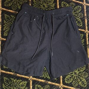 George Black Elastic Waist Shorts